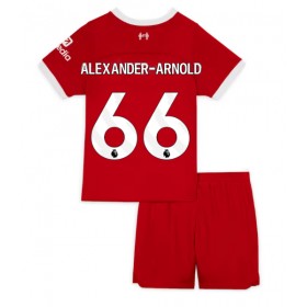 Liverpool Alexander-Arnold #66 Hemmakläder Barn 2023-24 Kortärmad (+ Korta byxor)